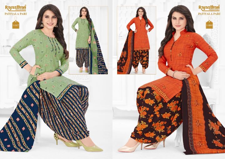Rajasthan Patiyala Pari 11 Designer Regular Wear Printed Cotton Dress Material